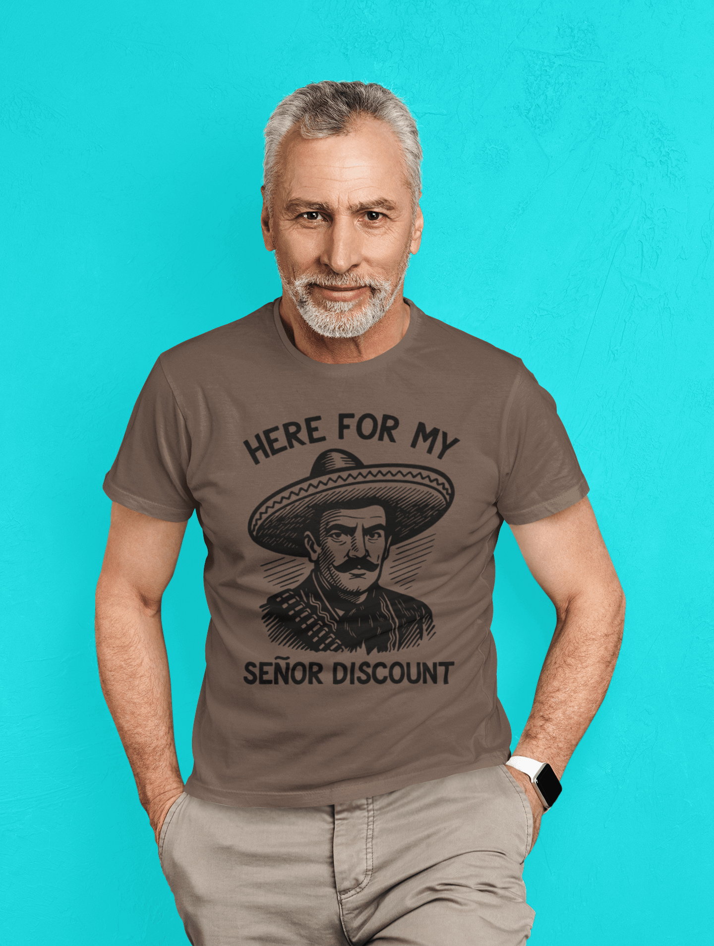 Here For My Señor Discount Mariachi Sombrero Retirement T-shirt | Funny Latino | 3 Colors T-Shirt La Vie Bien Here For My Señor Discount Mariachi Sombrero Retirement T-shirt | Funny Latino | 3 Colors