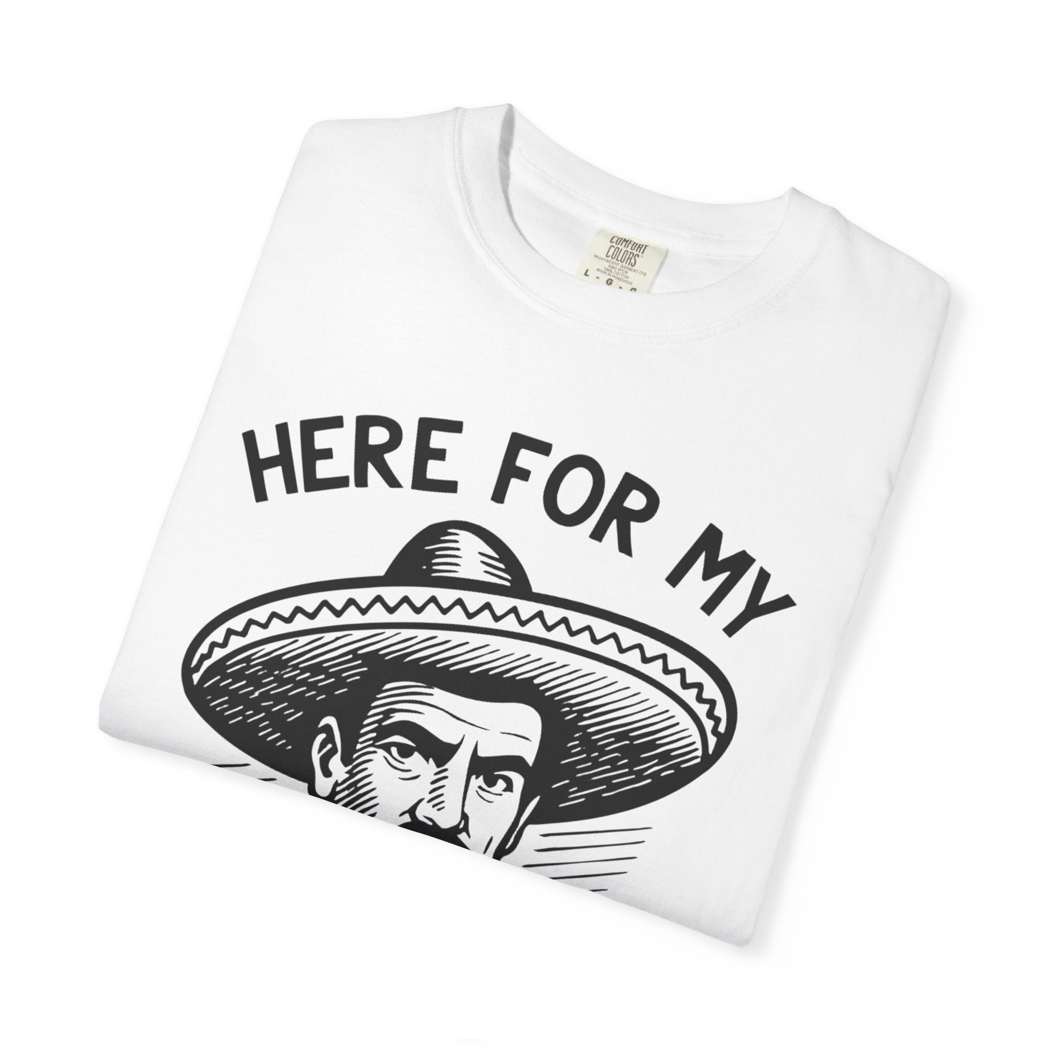 Here For My Señor Discount Mariachi Sombrero Retirement T-shirt | Funny Latino | 3 Colors T-Shirt La Vie Bien Here For My Señor Discount Mariachi Sombrero Retirement T-shirt | Funny Latino | 3 Colors