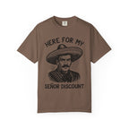 Here For My Señor Discount Mariachi Sombrero Retirement T-shirt | Funny Latino | 3 Colors T-Shirt La Vie Bien Here For My Señor Discount Mariachi Sombrero Retirement T-shirt | Funny Latino | 3 Colors