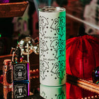 Here for the Boos Funny Glow in the Dark Halloween Tumbler Drinkware La Vie Bien Here for the Boos Funny Glow in the Dark Halloween Tumbler