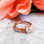 Herkimer Diamond Trio Ring – Hand Wrapped Quartz Crystal Ring Finger Rings La Vie Bien Herkimer Diamond Trio Ring – Hand Wrapped Quartz Crystal Ring
