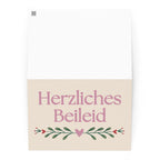 Herzliches Beileid German sympathy card, blank inside with envelope Paper products La Vie Bien Herzliches Beileid German sympathy card, blank inside with envelope