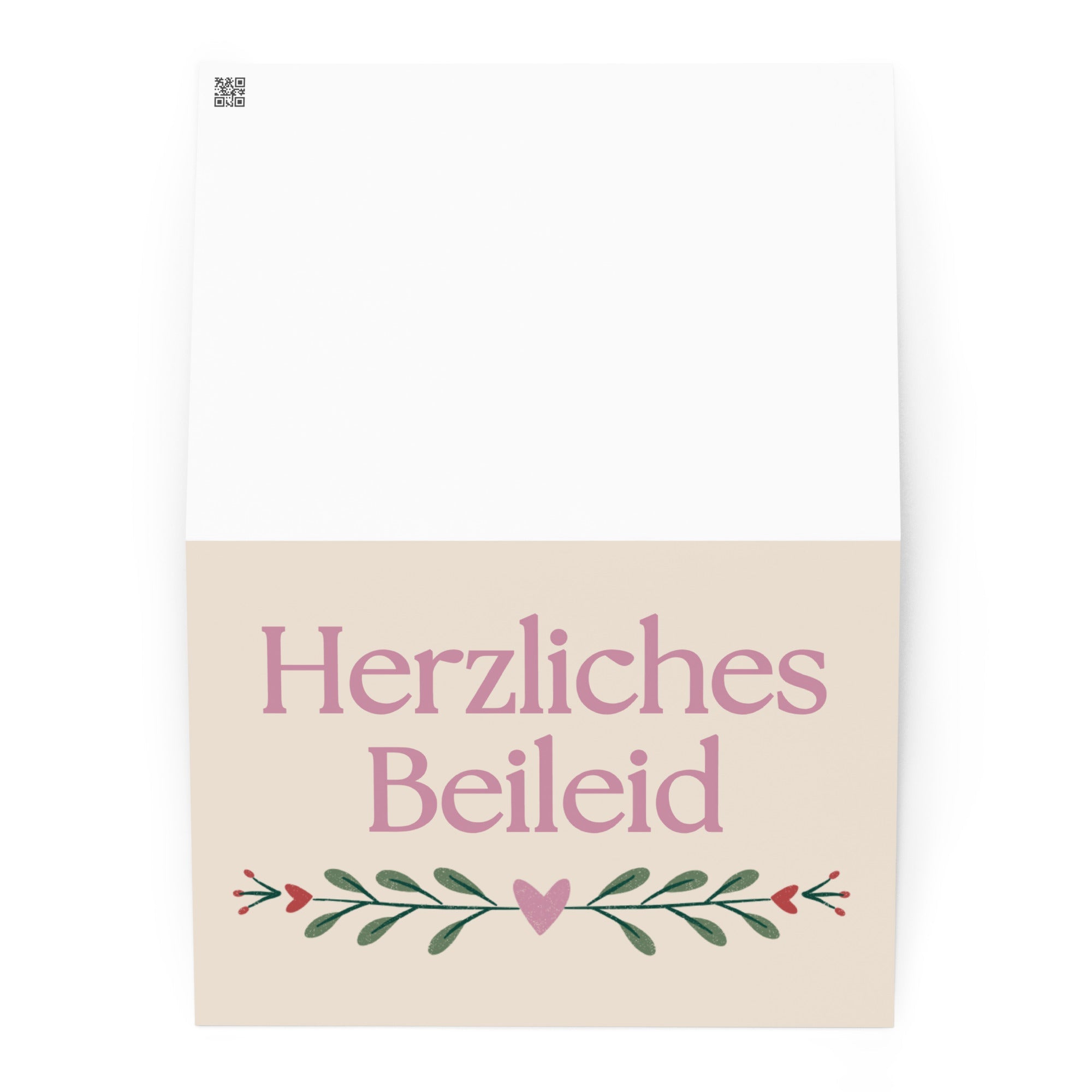 Herzliches Beileid German sympathy card, blank inside with envelope Paper products La Vie Bien Herzliches Beileid German sympathy card, blank inside with envelope