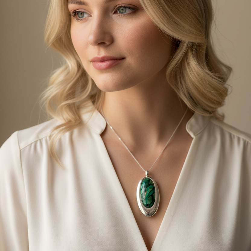 Scottish Highlands Heathergems Necklace - Handmade in Scotland