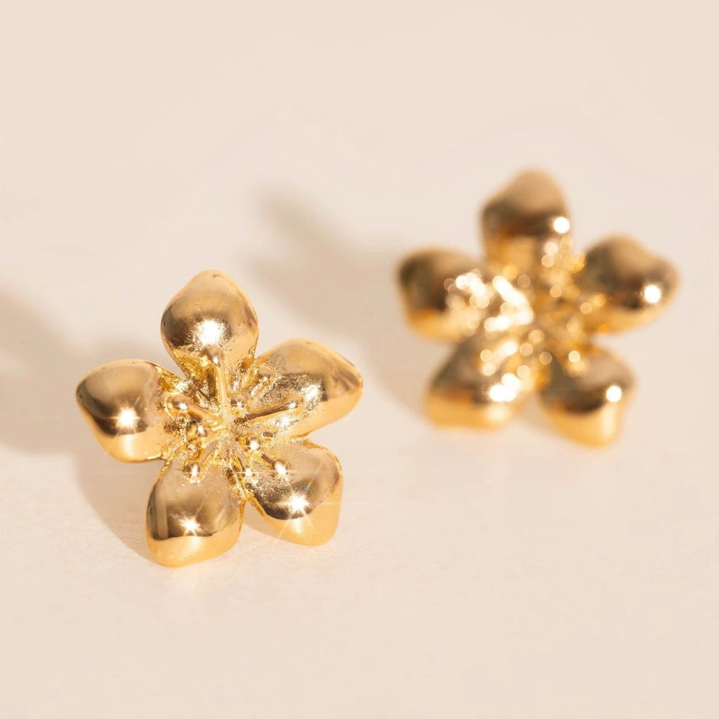 Hibiscus Stud Earrings by Oh Clementine