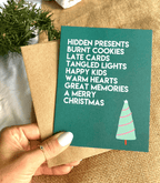 Hidden Presents Great Memories Christmas Card by Five Dot Post