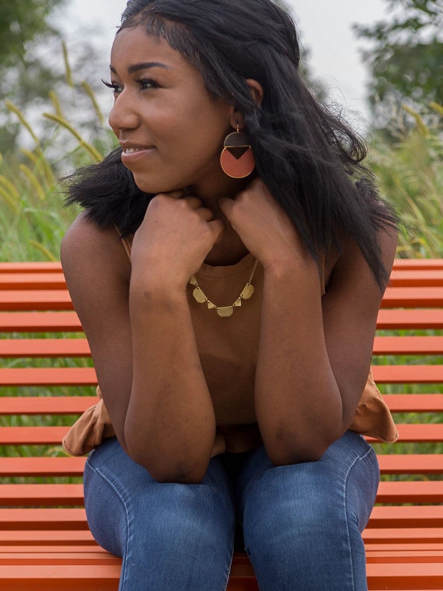 Hidden Valleys Geometric Necklace