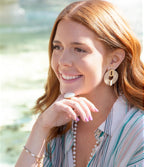 High Class White Mother of Pearl Golden Ring by Barse Jewelry
