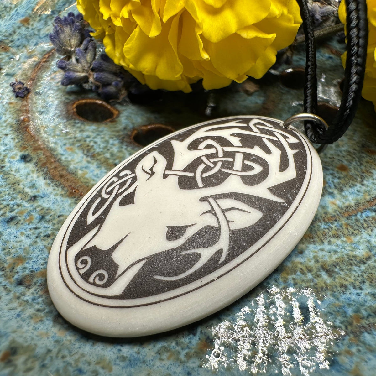 Highland Celtic Stag Necklace - Handmade in the U.S.A. Pendant La Vie Bien Highland Celtic Stag Necklace - Handmade in the U.S.A.
