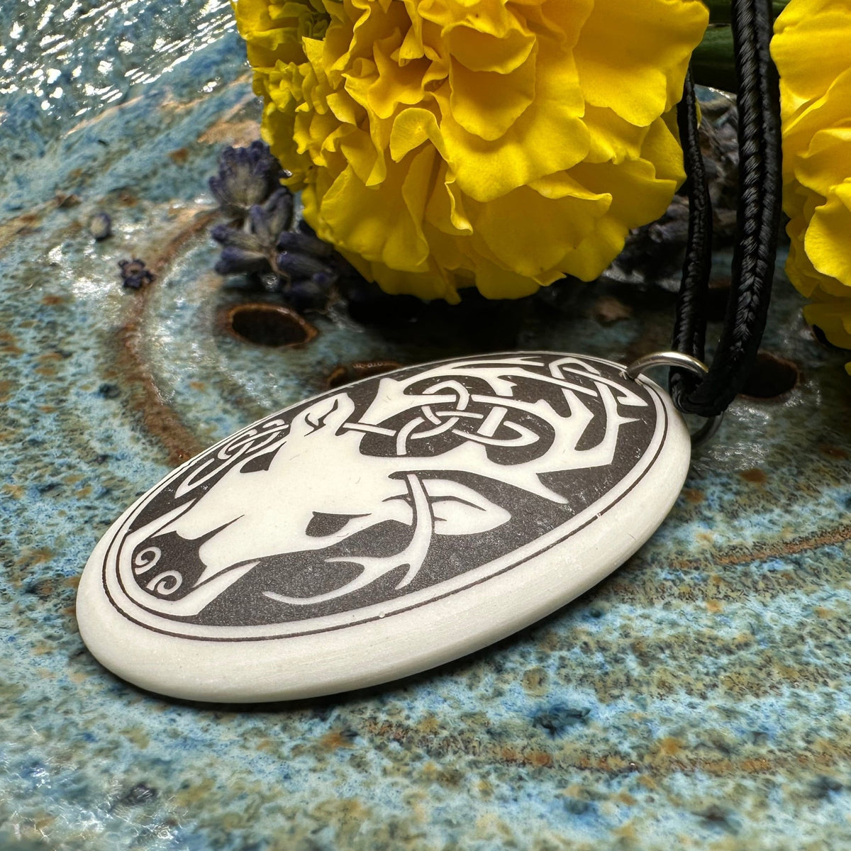 Highland Celtic Stag Necklace - Handmade in the U.S.A. Pendant La Vie Bien Highland Celtic Stag Necklace - Handmade in the U.S.A.