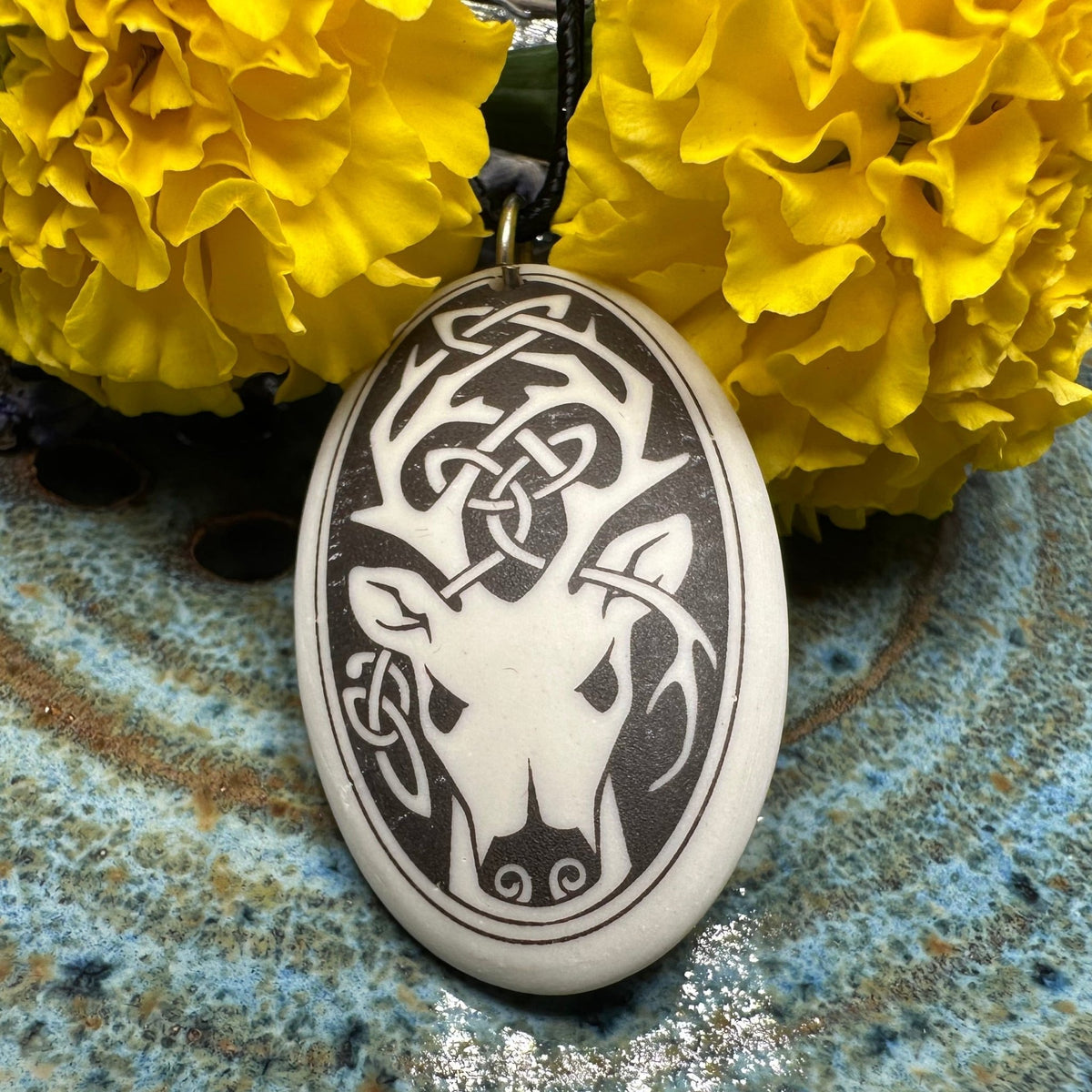 Highland Celtic Stag Necklace - Handmade in the U.S.A. Pendant La Vie Bien Highland Celtic Stag Necklace - Handmade in the U.S.A.