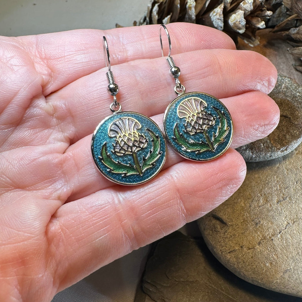 Highland Glen Scottish Thistle Earrings - Scotland Jewelry Dangle Earrings La Vie Bien Highland Glen Scottish Thistle Earrings - Scotland Jewelry