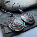 Highland Glen Scottish Thistle Earrings - Scotland Jewelry Dangle Earrings La Vie Bien Highland Glen Scottish Thistle Earrings - Scotland Jewelry