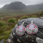 Highland Glen Scottish Thistle Earrings - Scotland Jewelry Dangle Earrings La Vie Bien Highland Glen Scottish Thistle Earrings - Scotland Jewelry