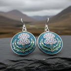 Highland Glen Scottish Thistle Earrings - Scotland Jewelry Dangle Earrings La Vie Bien Highland Glen Scottish Thistle Earrings - Scotland Jewelry