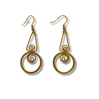 Highland Heritage Brass Wire Earrings - Thailand Earrings La Vie Bien Highland Heritage Brass Wire Earrings - Thailand