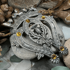 Highland Luckenbooth Plaid Pin - Handmade in Scotland Brooch La Vie Bien Highland Luckenbooth Plaid Pin - Handmade in Scotland