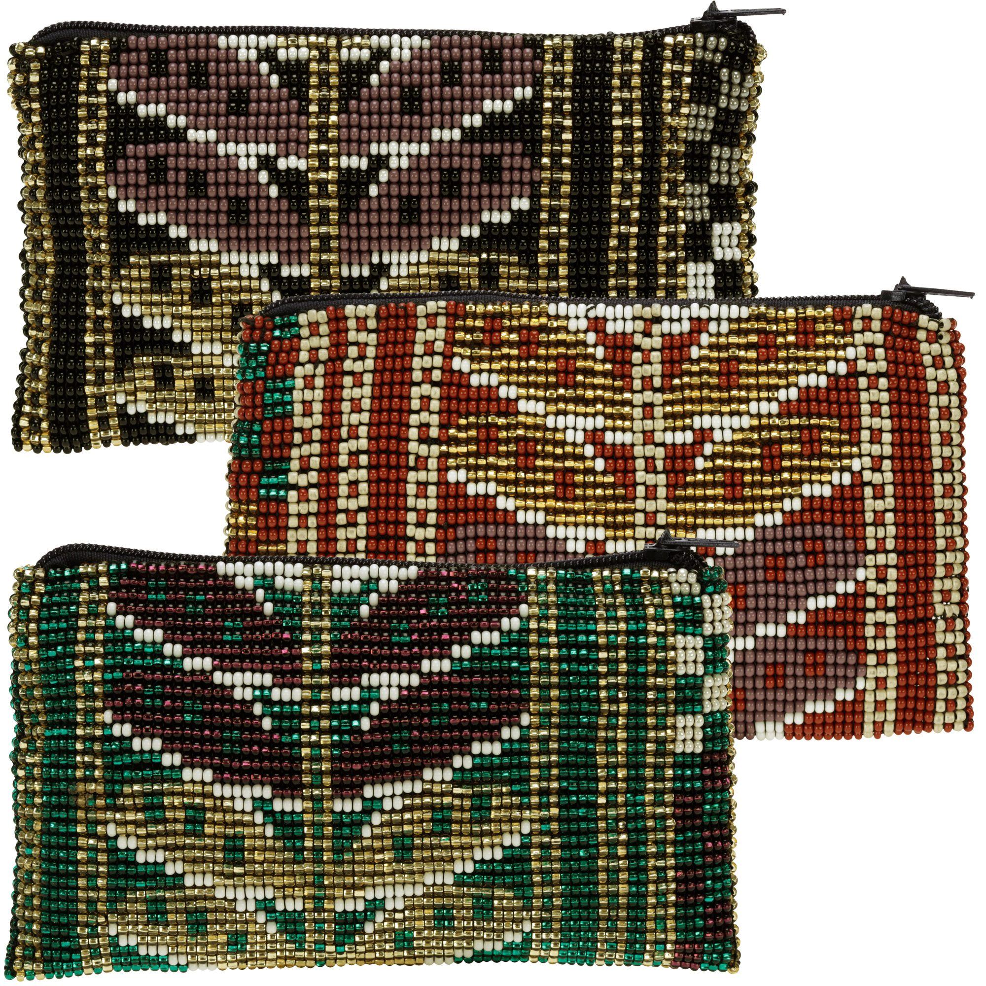 Highlands Botanical Beaded Coin Purse Clutch & Wallets & Coin Bags La Vie Bien Highlands Botanical Beaded Coin Purse