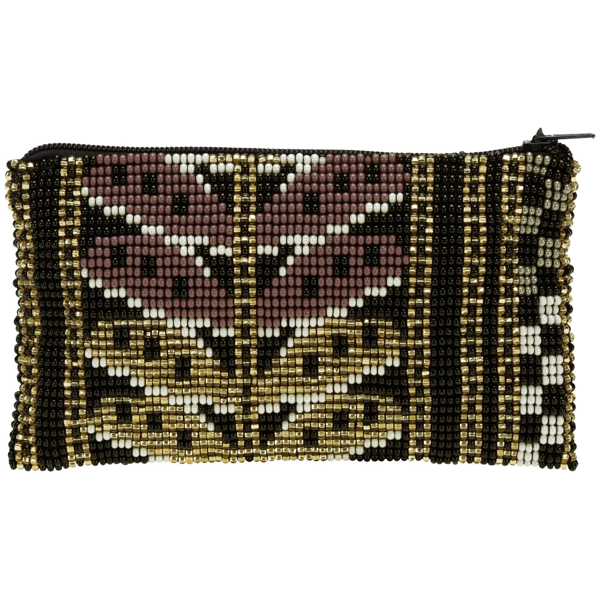 Highlands Botanical Beaded Coin Purse Clutch & Wallets & Coin Bags La Vie Bien Highlands Botanical Beaded Coin Purse