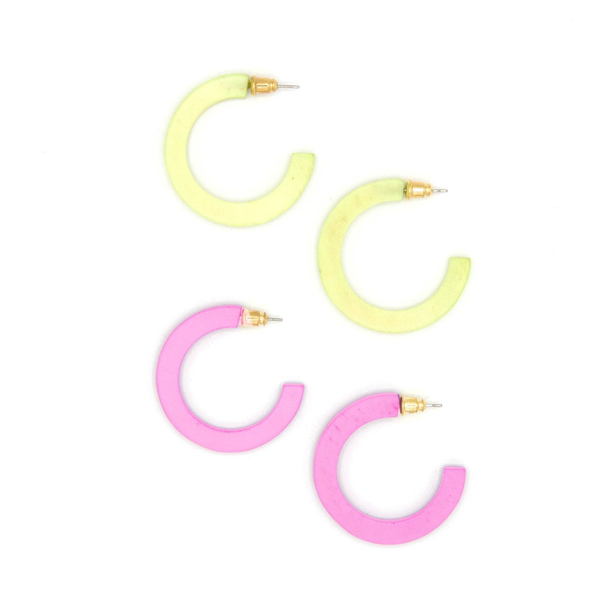 Highlighter Bone Hoops