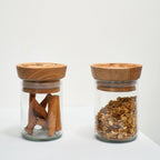 Hiliki Jar - Clear - Large (set of 2) La Vie Bien Hiliki Jar - Clear - Large (set of 2)