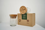 Hiliki Jar - Clear - Large (set of 2) La Vie Bien Hiliki Jar - Clear - Large (set of 2)