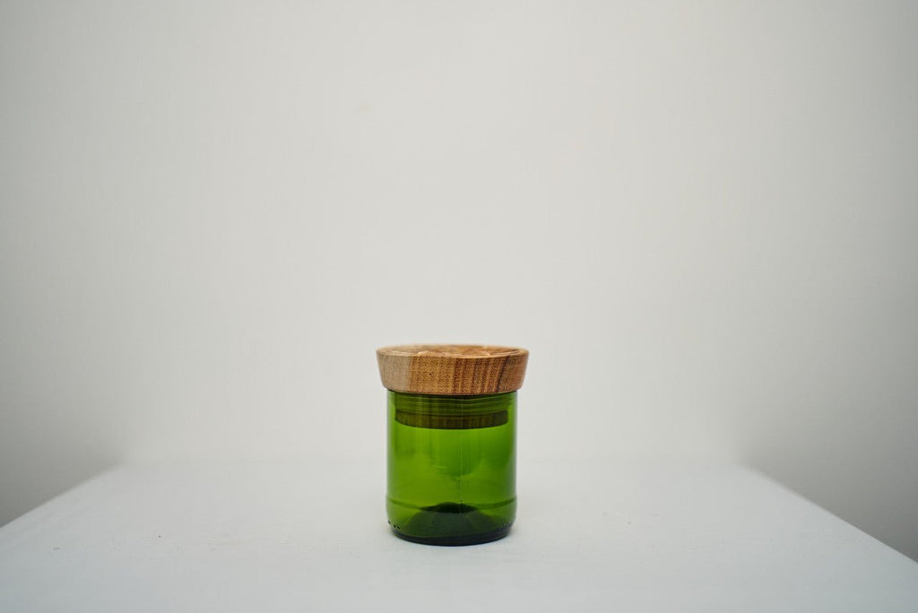 Hiliki Jar - Dark Green - Medium (set of 2) La Vie Bien Hiliki Jar - Dark Green - Medium (set of 2)