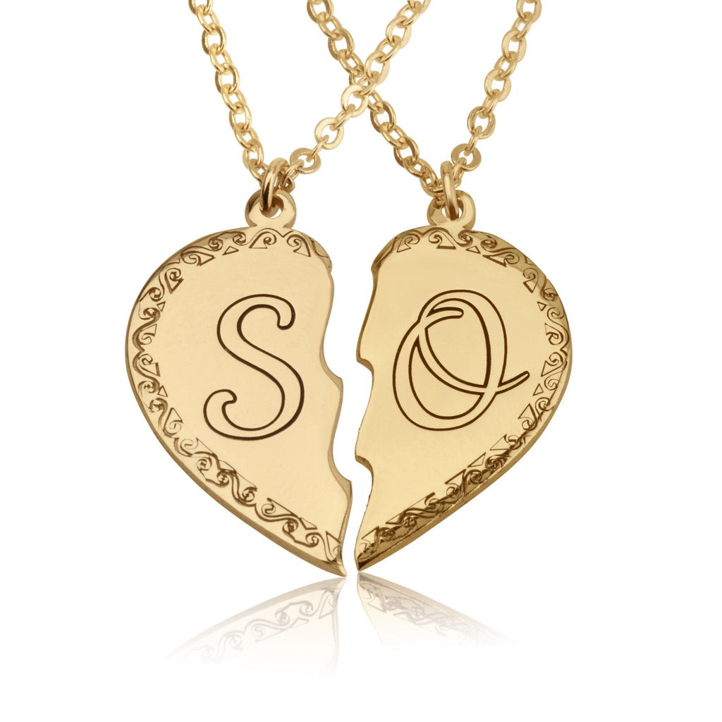 Him And Her Initial Necklaces