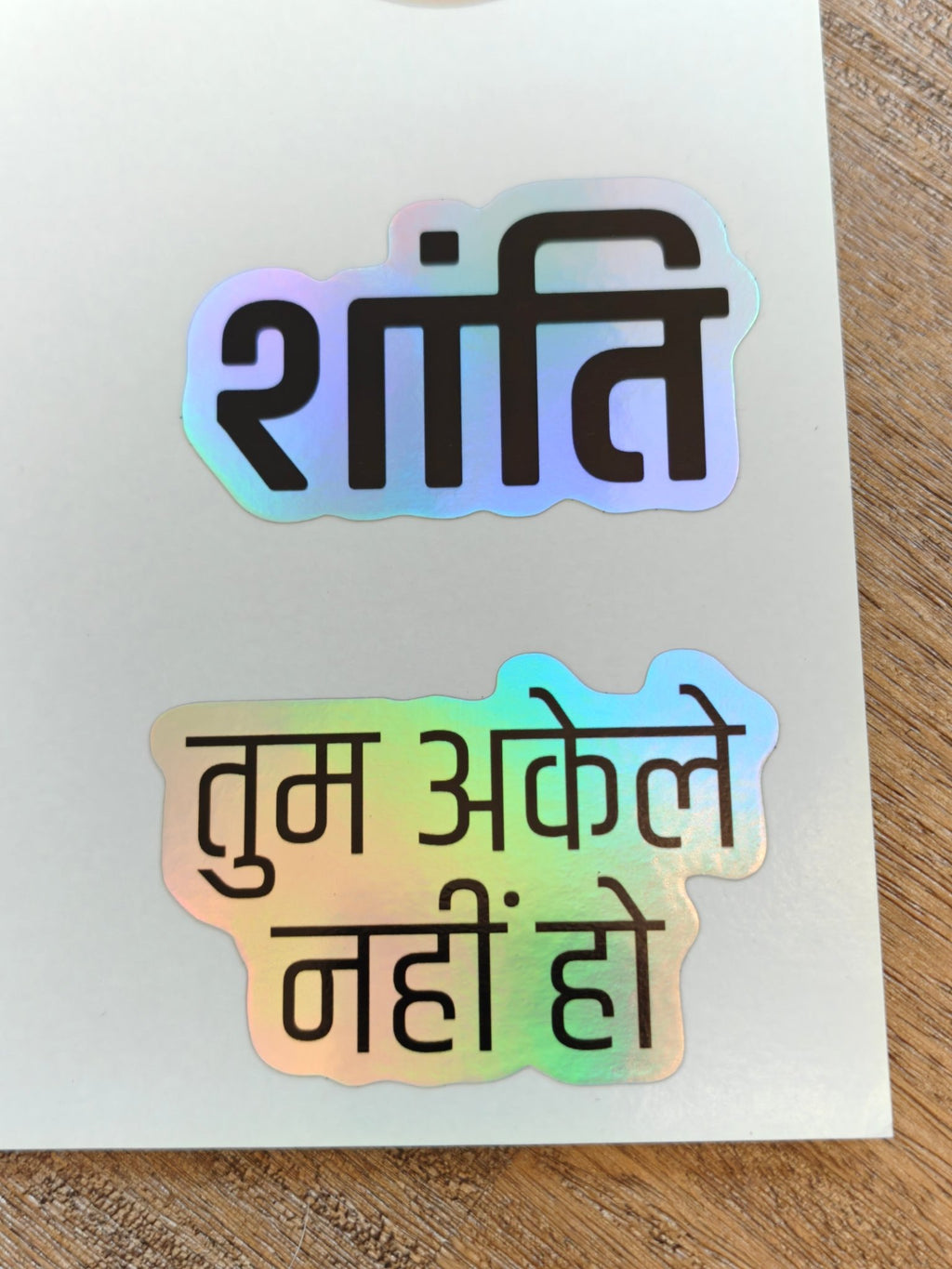 Hindi Mental Health Sticker Sheets, Supportive Wellness Phrase Stickers Paper products La Vie Bien Hindi Mental Health Sticker Sheets, Supportive Wellness Phrase Stickers