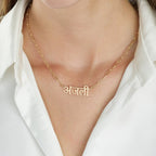 Hindi Paperclip Name Necklace La Vie Bien Hindi Paperclip Name Necklace