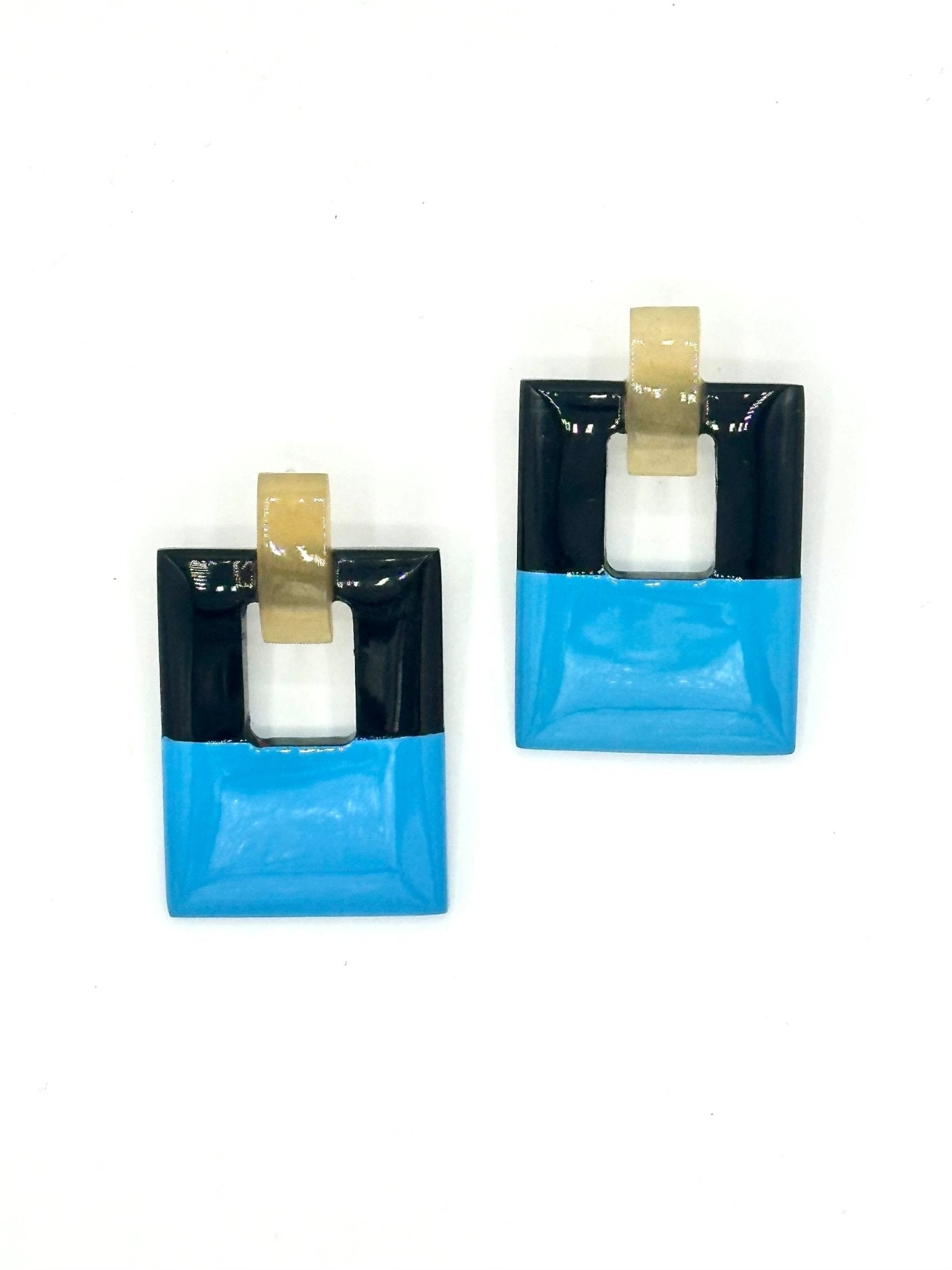 Hinged Horn Earrings