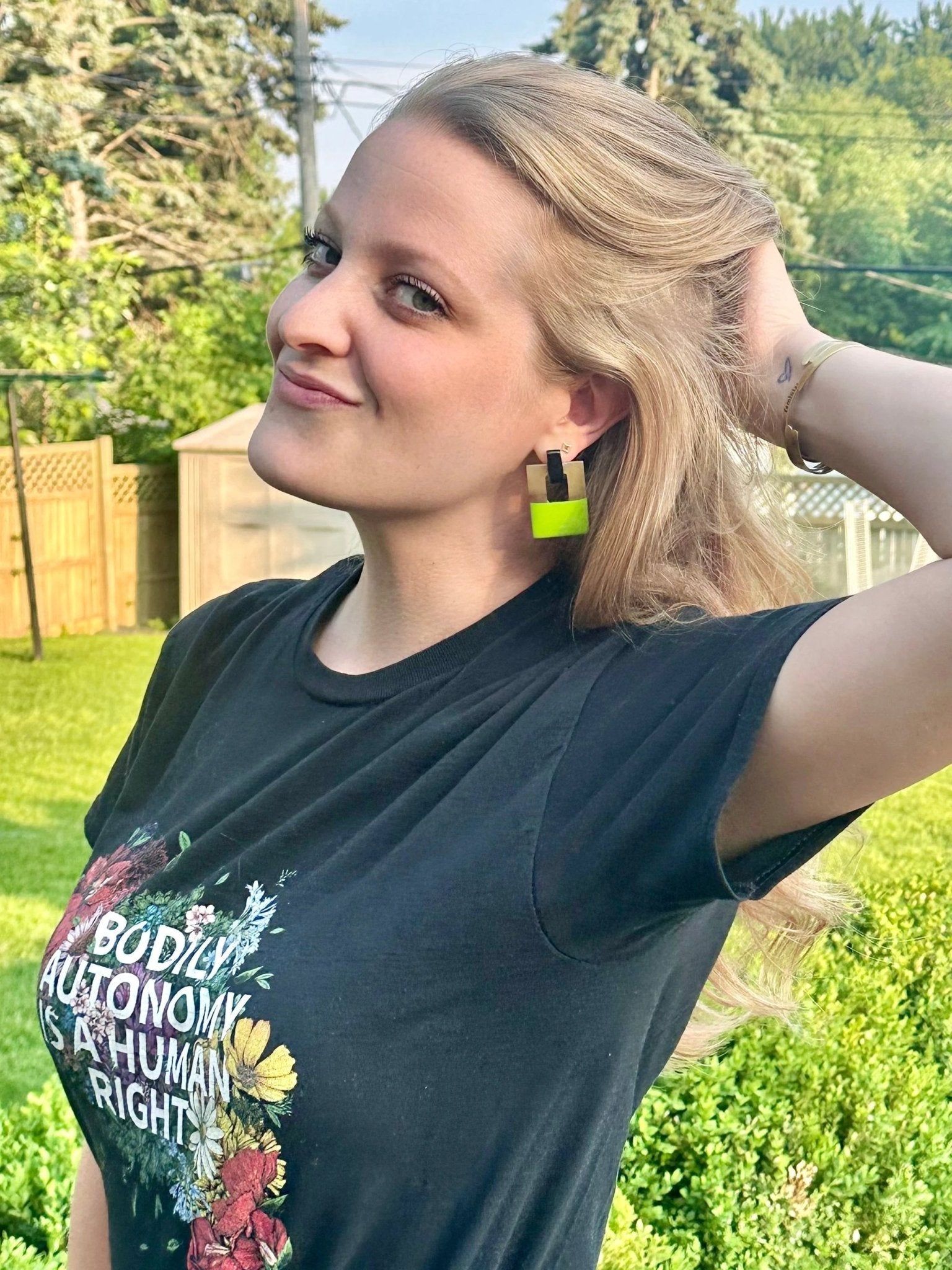 Hinged Horn Earrings