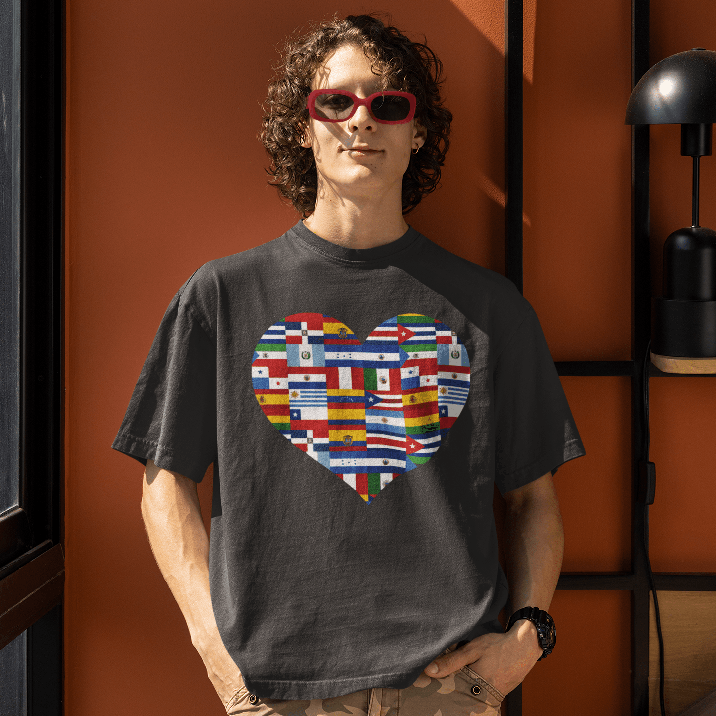 Hispanic / Latino Heritage Countries Heart T-shirt | Spanish Speaking Country Flags | Viral Latino Tees | Unisex T-Shirt La Vie Bien Hispanic / Latino Heritage Countries Heart T-shirt | Spanish Speaking Country Flags | Viral Latino Tees | Unisex