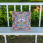 Hmong Bird Embroidered Pillow Cover - Thailand Decor La Vie Bien Hmong Bird Embroidered Pillow Cover - Thailand
