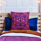 Hmong Bird Embroidered Pillow Cover - Thailand Decor La Vie Bien Hmong Bird Embroidered Pillow Cover - Thailand