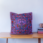 Hmong Bird Embroidered Pillow Cover - Thailand Decor La Vie Bien Hmong Bird Embroidered Pillow Cover - Thailand