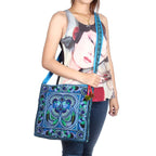 Hmong Birds and Pompoms Cross - body Bag - Thailand Bags La Vie Bien Hmong Birds and Pompoms Cross - body Bag - Thailand