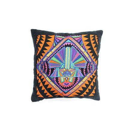 Hmong Diamond Embroidered Pillow Cover - Thailand Decor La Vie Bien Hmong Diamond Embroidered Pillow Cover - Thailand