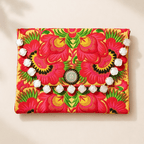 Hmong Embroidered Carnival Coin Clutch | iPad Bag - Thailand Bags La Vie Bien Hmong Embroidered Carnival Coin Clutch | iPad Bag - Thailand
