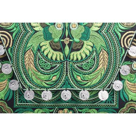 Hmong Embroidered Carnival Coin Clutch | iPad Bag - Thailand Bags La Vie Bien Hmong Embroidered Carnival Coin Clutch | iPad Bag - Thailand