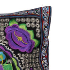 Hmong Embroidered Floral Pillow Cover - Thailand Decor La Vie Bien Hmong Embroidered Floral Pillow Cover - Thailand