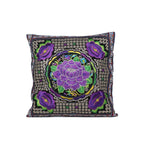 Hmong Embroidered Floral Pillow Cover - Thailand Decor La Vie Bien Hmong Embroidered Floral Pillow Cover - Thailand