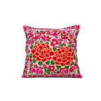 Hmong Embroidered Floral Pillow Cover - Thailand Decor La Vie Bien Hmong Embroidered Floral Pillow Cover - Thailand