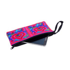 Hmong Embroidered Rectangle Small Wristlet Assorted - Thailand Wristlets La Vie Bien Hmong Embroidered Rectangle Small Wristlet Assorted - Thailand