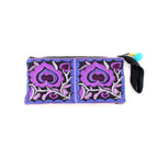 Hmong Embroidered Rectangle Small Wristlet Assorted - Thailand Wristlets La Vie Bien Hmong Embroidered Rectangle Small Wristlet Assorted - Thailand