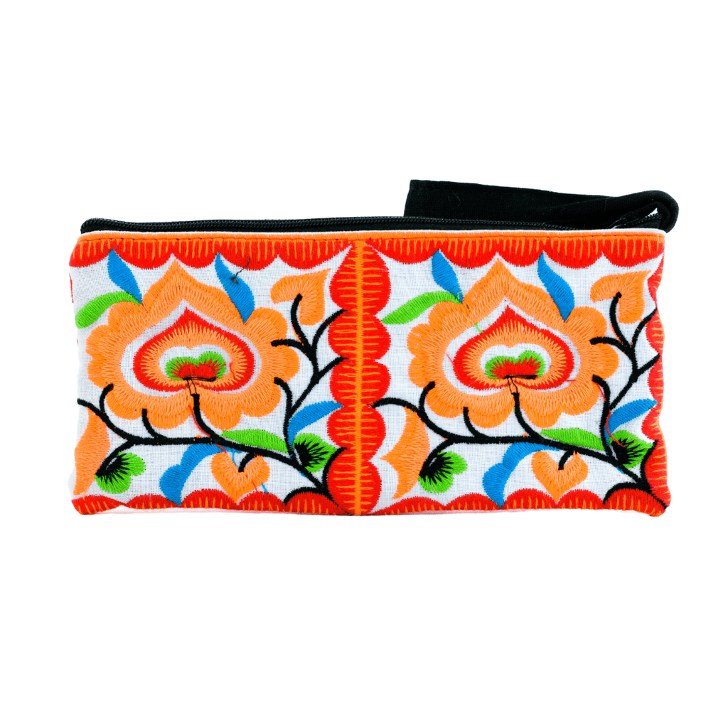 Hmong Embroidered Rectangle Small Wristlet Assorted - Thailand Wristlets La Vie Bien Hmong Embroidered Rectangle Small Wristlet Assorted - Thailand