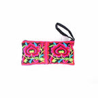 Hmong Embroidered Rectangle Small Wristlet Assorted - Thailand Wristlets La Vie Bien Hmong Embroidered Rectangle Small Wristlet Assorted - Thailand