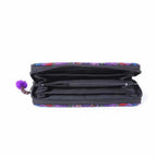Hmong Flower Embroidered Multi - pocket Wallet - Thailand Wallets La Vie Bien Hmong Flower Embroidered Multi - pocket Wallet - Thailand