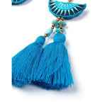 Hmong Stars Tassel Earrings - Thailand Jewelry La Vie Bien Hmong Stars Tassel Earrings - Thailand