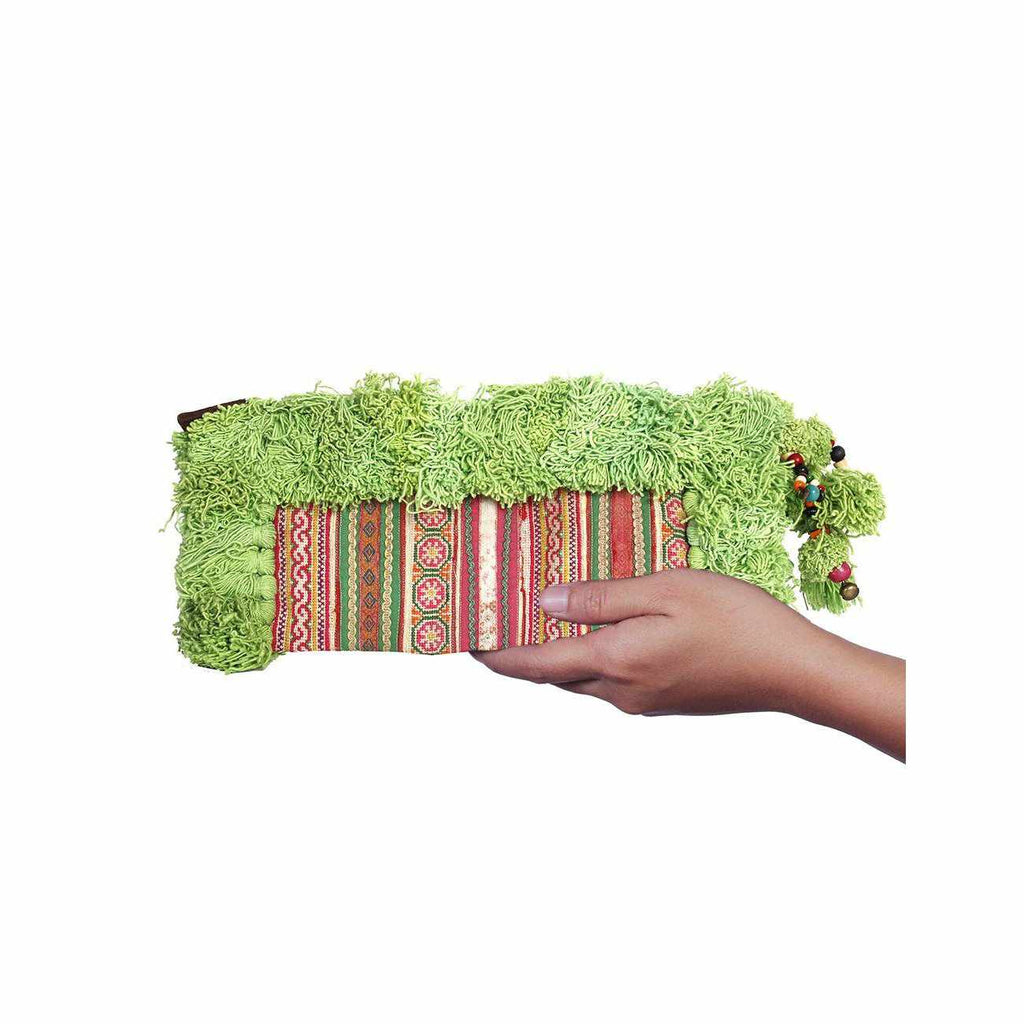 Hmong Textile Upcycled Jacket Sleeve Clutch Bag - Thailand Bags La Vie Bien Hmong Textile Upcycled Jacket Sleeve Clutch Bag - Thailand